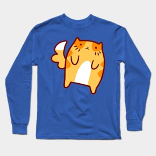 Stubby Little Orange Tabby Long Sleeve T-Shirt